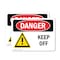 Signmission Keep Off, 5 in W x Rectangle, Vinyl Decal OS-2PACK-DS-D-35-L-1395 - alternate 1
